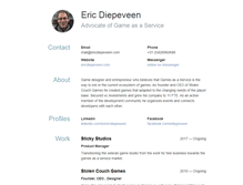 Tablet Screenshot of ericdiepeveen.com